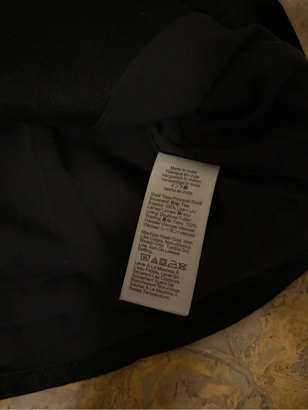 J. Crew Black Sleeveless Buttoned Square-Neck Vest